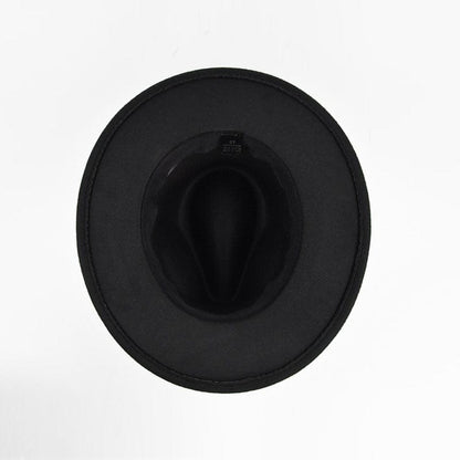 Men's Vintage Black Wool Jazz Hat Topper
