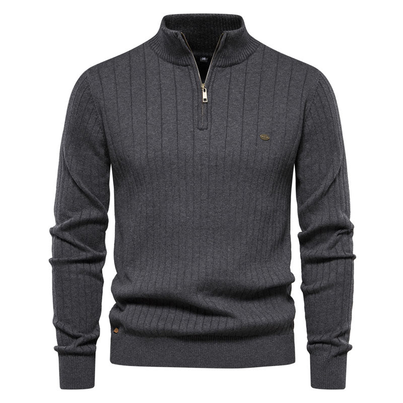 High Quality  1/4 Henley Sweater Sweatshirt