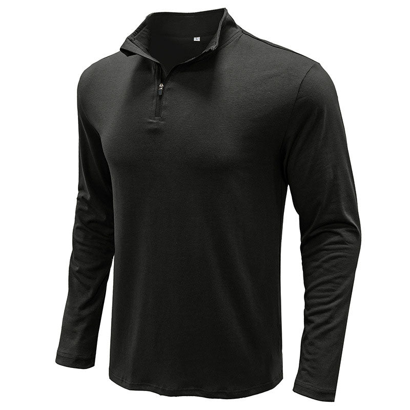 Half-Zip Stand  Long Sleeve Top