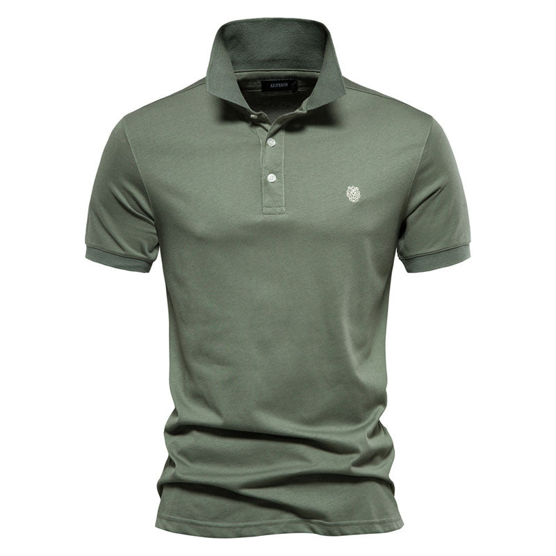 Men's High Quality 100% Cotton Casual Embroidered Polo Shirt