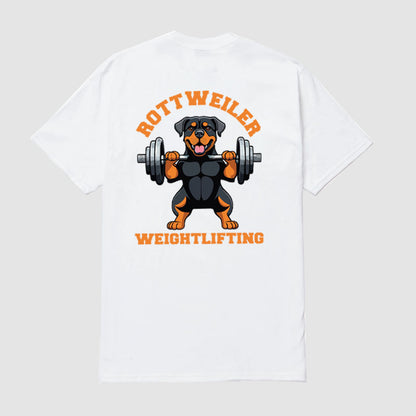 Rottweiler Weightlifting Short Sleeve T-Shirt
