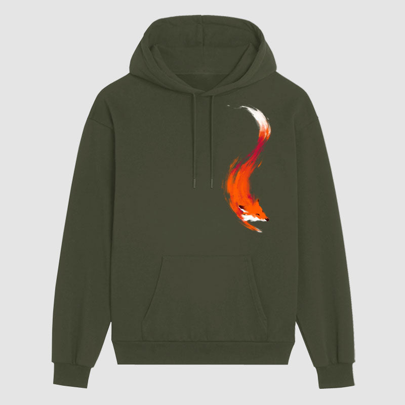  Orange Fox Hoodie