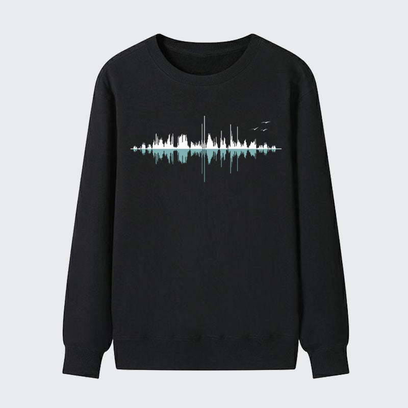 Men Outdoor Music Mountain Cotton Sweatshirt