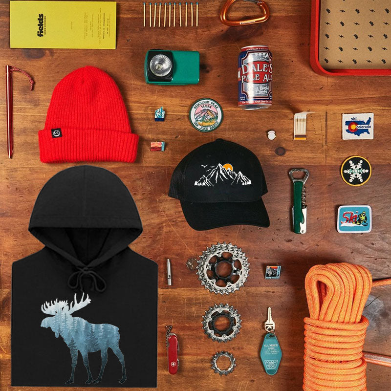 Forest  Moose  Hoodie