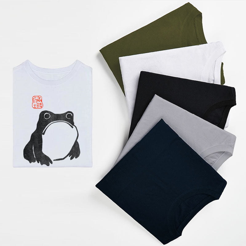 Japanese Art Grumpy Frog  T-Shirt