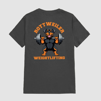 Rottweiler Weightlifting Short Sleeve T-Shirt