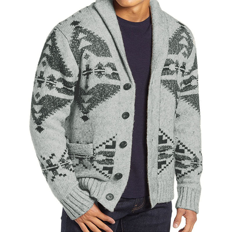 Wool Blend Knitwear Coat