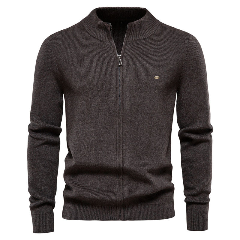 High Quality Casual  Zip Cardigan Sweater Jacket