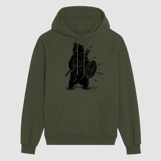 Viking Warrior Bear  Hoodie