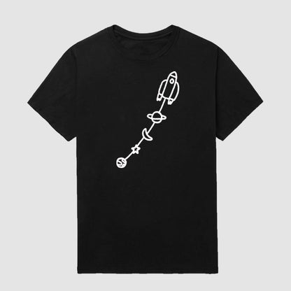 Minimal Rocket Travel Short Sleeve T-Shirt