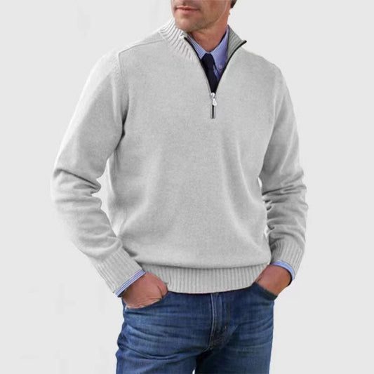 Half-Zip Mohair Sweater