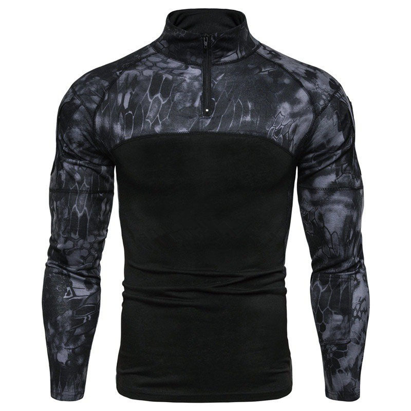 Tactical Camouflage Patchwork Top