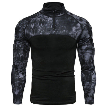 Tactical Camouflage Patchwork Top