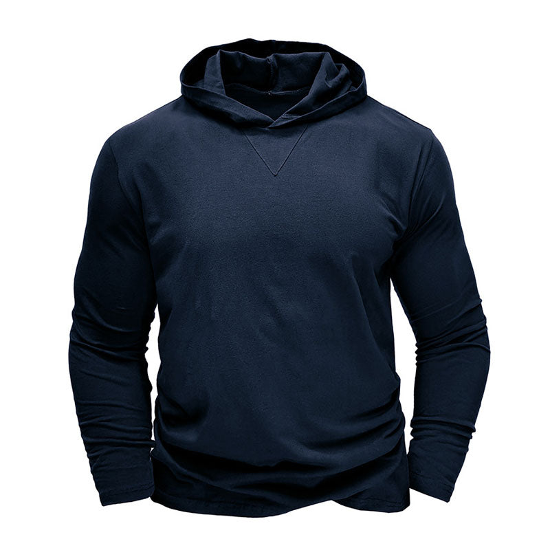 Hooded Casual Cotton Long Sleeve T-Shirt Top