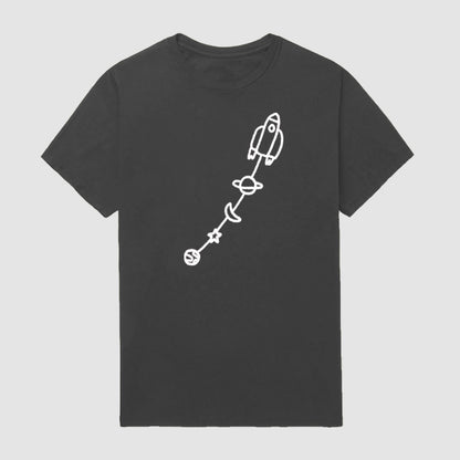 Minimal Rocket Travel Short Sleeve T-Shirt