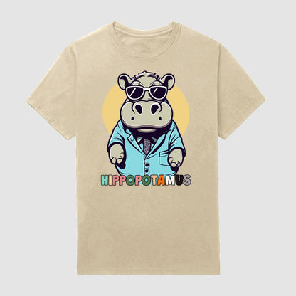 Cool Hippo Short Sleeve T-Shirt