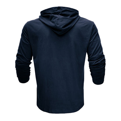 Hooded Casual Cotton Long Sleeve T-Shirt Top