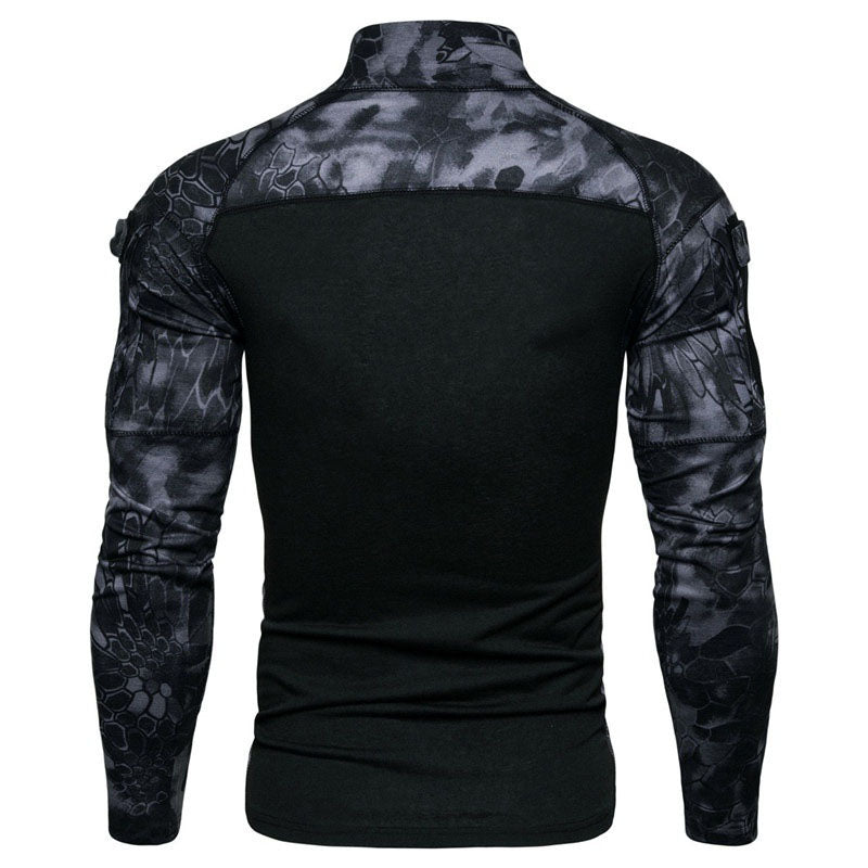 Tactical Camouflage Patchwork Top