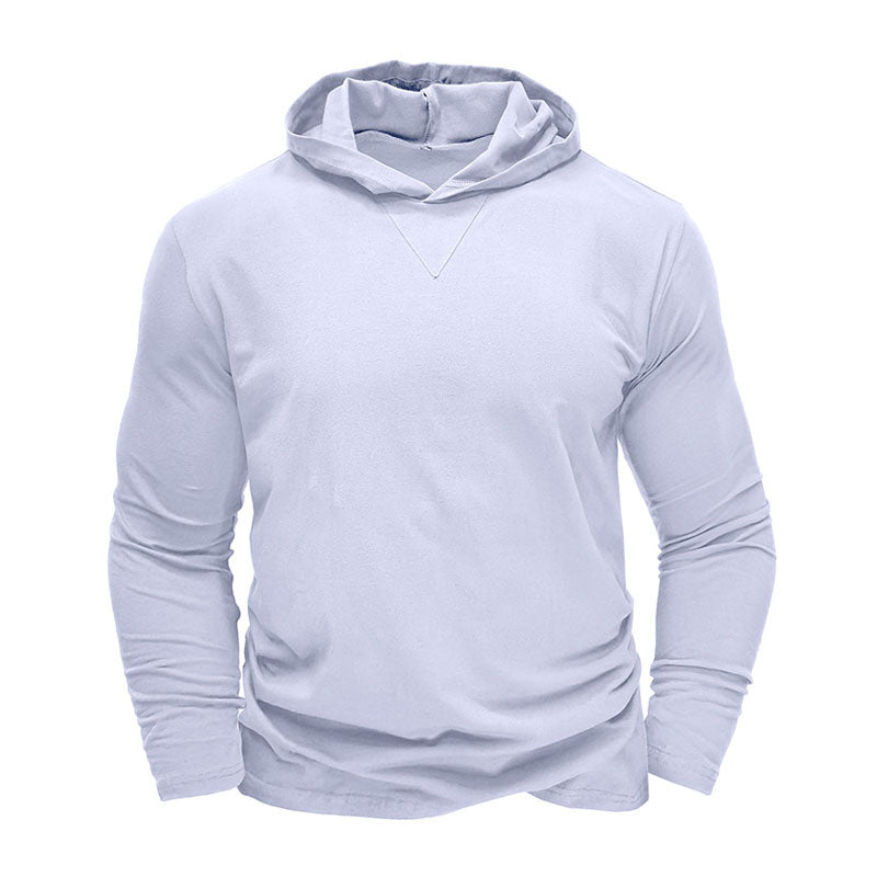 Hooded Casual Cotton Long Sleeve T-Shirt Top