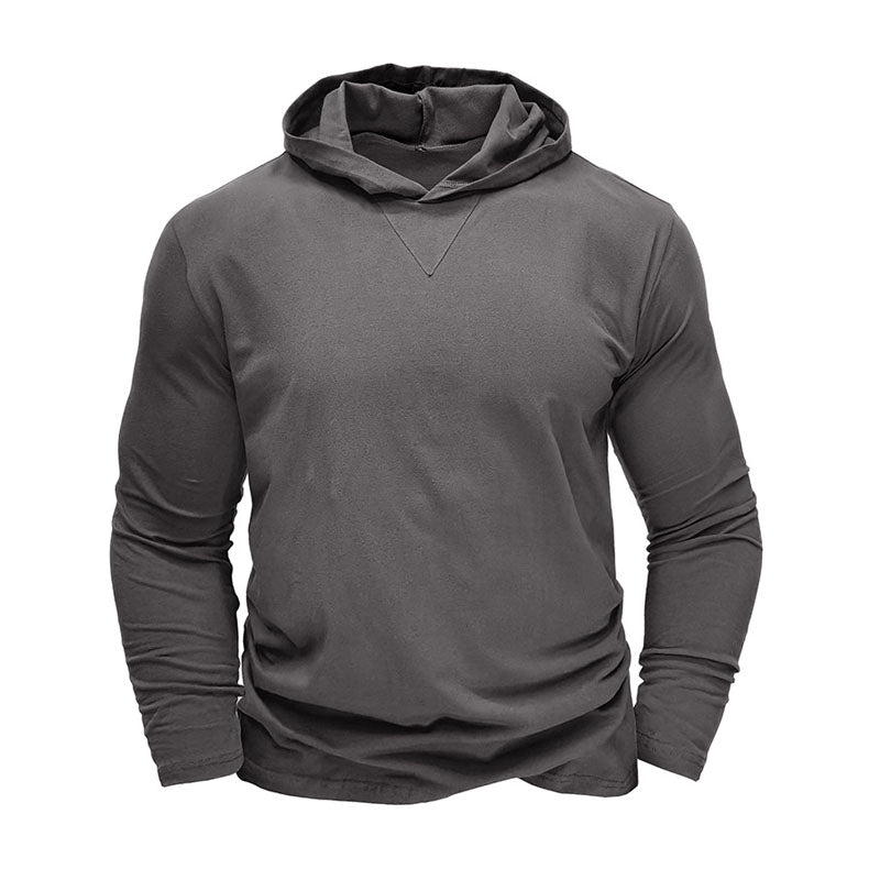 Hooded Casual Cotton Long Sleeve T-Shirt Top