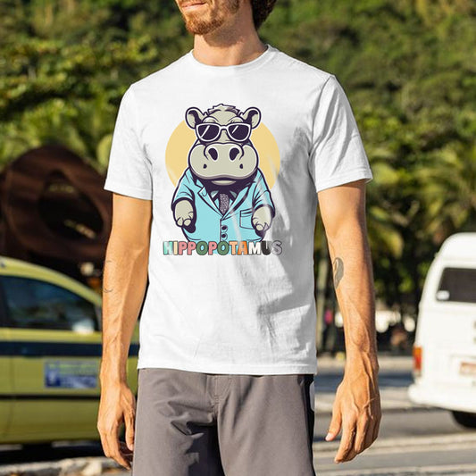 Cool Hippo Short Sleeve T-Shirt