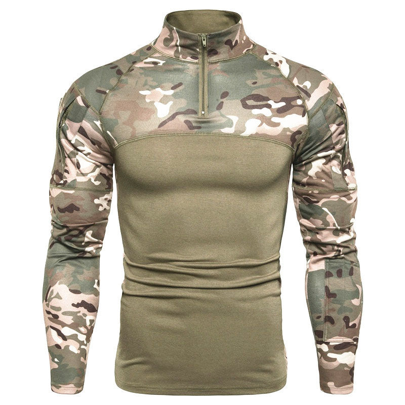 Tactical Camouflage Patchwork Top