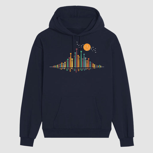  Moonlight Cat Hoodie