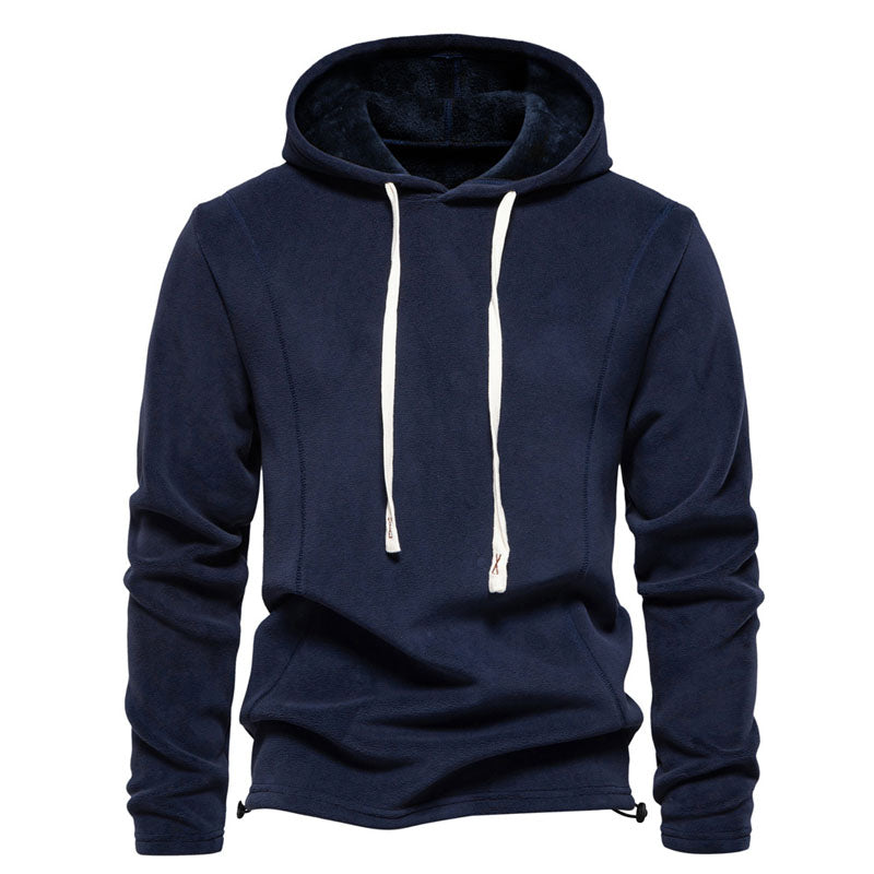 Men's Fashionable And Versatile Fleece Warm Hoodie