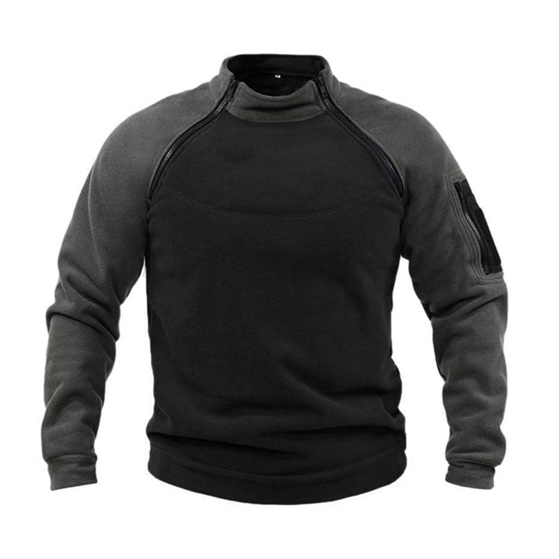 Tactical Fleece Pullover Raglan Sleeve Half-Zip Sweatshirt