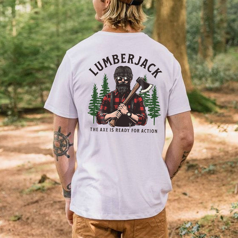 Lumberjack Holding An Ax Short Sleeve T-shirt