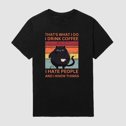 coffee cat T-Shirts