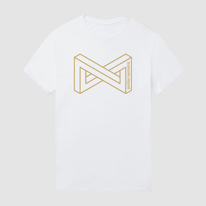 Gold Edition Isometric - Optical Illusion Short Sleeve T-Shirt