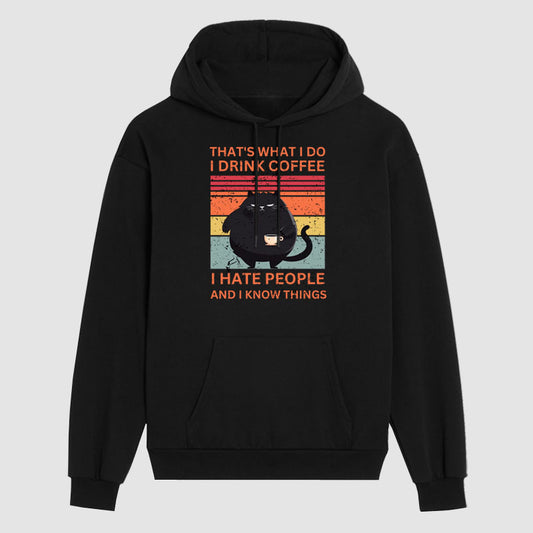 Coffee  Cat  Hoodie