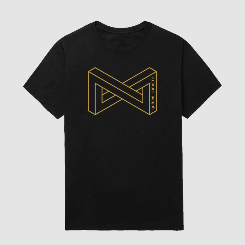 Gold Edition Isometric - Optical Illusion Short Sleeve T-Shirt