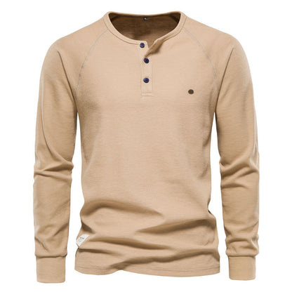  Waffle Henley Top