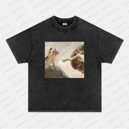 FUNNY CAT TEE