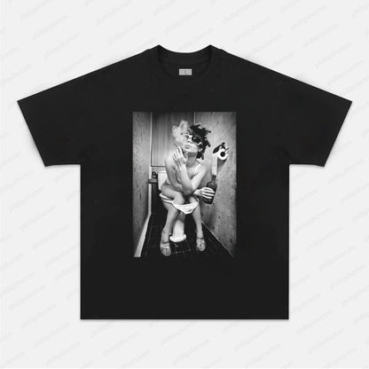 LADY SMOKING IN TOILET TEE