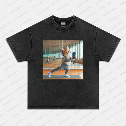 YOGA CAT LADY TEE